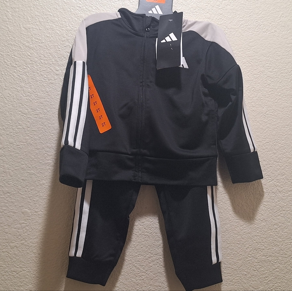 Adidas Kids' Black and White 2-Piece Set